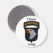 第101回ABN空挺師団イラク戦争退役軍人 マグネット (正面/裏面)