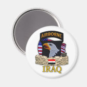 第101回ABN空挺師団イラク戦争退役軍人 マグネット (正面/裏面)