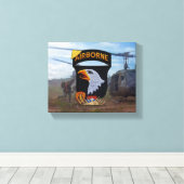 第101回ABN空挺師団ベトナム戦争ベット キャンバスプリント (インサイチュ (ウッドフロア))