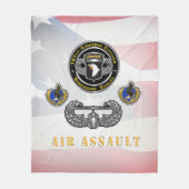 第101期空挺師団による空襲 フリースブランケット (正面)