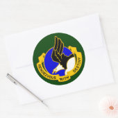 第101期空挺師団DUI ラウンドシール (封筒)