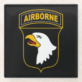 第101機上師団軍隊退役軍人 ガラスコースター (正面)