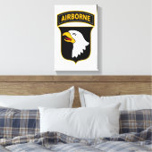 第101機上師団軍隊退役軍人 キャンバスプリント (インサイチュ (寝室))