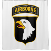 第101機上師団軍隊退役軍人 シャワーカーテン (正面)