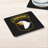 第101機上師団軍隊退役軍人 スクエアペーパーコースター (アングル)