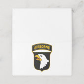 第101機上師団軍隊退役軍人 プレイスカード (外部開封)