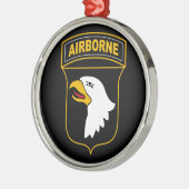 第101機上師団軍隊退役軍人 メタルオーナメント (左)