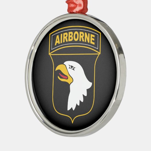 第101機上師団軍隊退役軍人 メタルオーナメント (左)