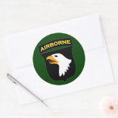 第101機上師団SSI ラウンドシール (封筒)