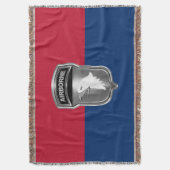 第101機上部門シルバーカスタムデザイン スローブランケット (正面縦)