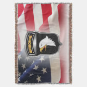 第101機上部門シルバーフレーム色パッチ スローブランケット (正面縦)