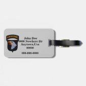 第101機上部門パッチラゲッジタグ ラゲッジタグ (裏面横)