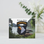 第101機上部門ベトナムパッチ葉書 ポストカード (スタンド正面)