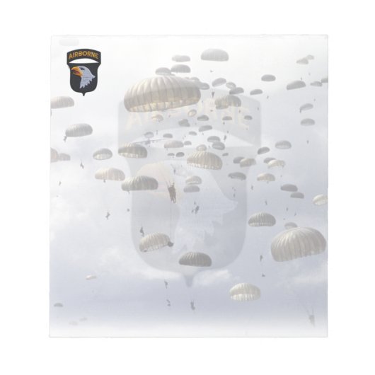 第101機上部門退役軍人パッチNotepad ノートパッド (正面)