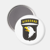 第101空挺叫びイーグルエンブレム マグネット (正面/裏面)