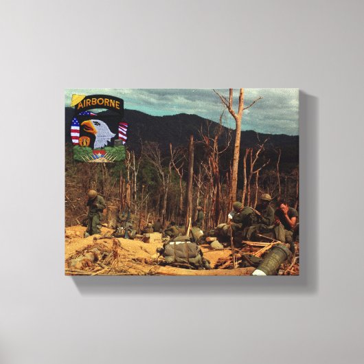 第101空挺叫びイーグルズキャンバス印刷 キャンバスプリント (正面)