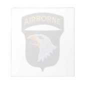 第101空挺叫びイーグルズ退役軍人メモ帳 ノートパッド (正面)