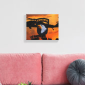 第101空挺叫びイーグルズ退役軍人車 キャンバスプリント (インサイチュ (リビング))