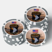 第101空挺叫びイーグルフォートキャンベル ポーカーチップ (積み重ね)