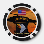 第101空挺叫びイーグルフォートキャンベル ポーカーチップ (裏面)