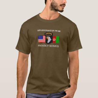 第101空挺型アフガニスタン戦争長袖Tシャツ Tシャツ