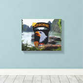 第101空挺型ABNベトナム戦争退役軍人車 キャンバスプリント (インサイチュ (ウッドフロア))