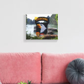 第101空挺型ABNベトナム戦争退役軍人車 キャンバスプリント (インサイチュ (リビング))