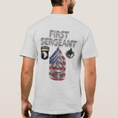 第101空挺師団の一等軍曹 Tシャツ (裏面)