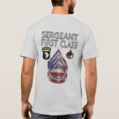 第101空挺師団の一等軍曹 Tシャツ (裏面)