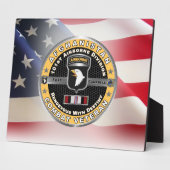 第101空挺師団アフガニスタン退役軍人 フォトプラーク (側面)