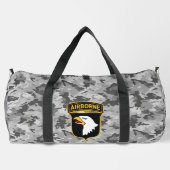 第101空挺師団アーバン迷彩柄パーソナル化可能 ダッフルバッグ (裏面)