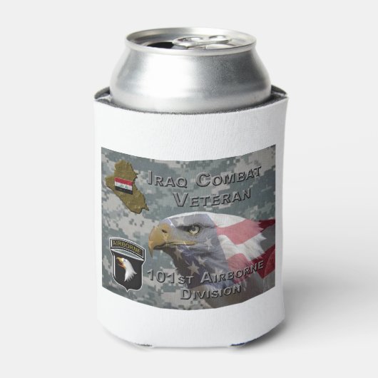 第101空挺師団イラク戦闘退役軍人 缶クーラー (缶正面)