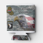 第101空挺師団イラク戦闘退役軍人 缶クーラー (裏面)