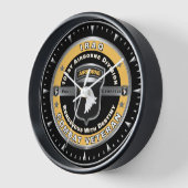 第101空挺師団イラク退役軍人 壁時計 (傾斜)