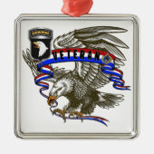 第101空挺師団クリスマス メタルオーナメント (正面)