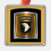 第101空挺師団クリスマス メタルオーナメント (正面)