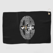 第101空挺師団コンバットメディックバッジ ゴルフタオル (横)