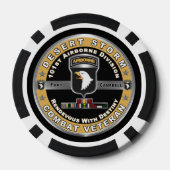 第101空挺師団デザートストーム退役軍人 ポーカーチップ (裏面)