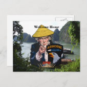 第101空挺師団ナムパッチ ポストカード (正面/裏面)