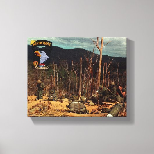 第101空挺師団ベトナム戦争キャンバス印刷 キャンバスプリント (正面)