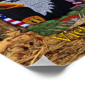 第101空挺師団ベトナム戦争パッチプリント ポスター (角)