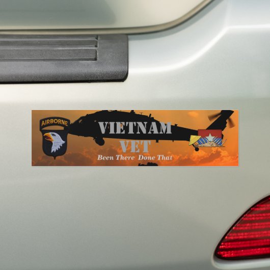 第101空挺師団ベトナム戦争 バンパーステッカー (車上)