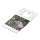 第101空挺師団ベトナム戦闘機退役軍人 クレジットカード栓抜き (裏面アングル)