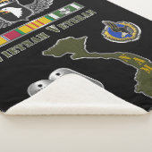 第101空挺師団ベトナム退役軍人 シェルパブランケット (3/4)