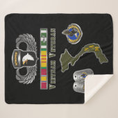 第101空挺師団ベトナム退役軍人 シェルパブランケット (正面(横))