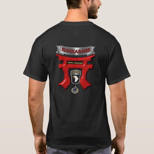 第101空挺師団ラッカサン Tシャツ (裏面)