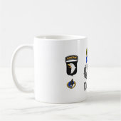 第101空挺師団レンジャー空挺師団パパ コーヒーマグカップ (左)