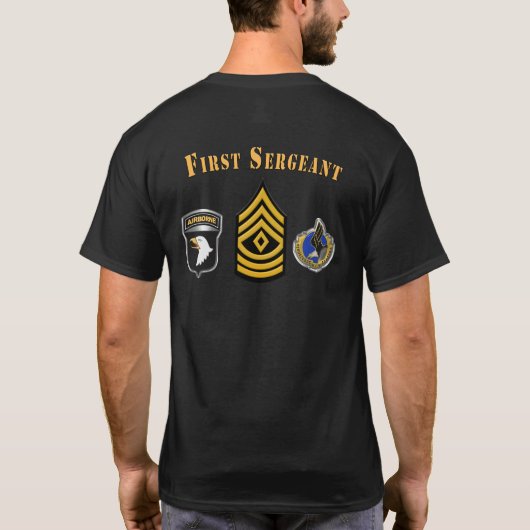 第101空挺師団一等軍曹 Tシャツ (裏面)