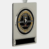 第101空挺師団砂漠嵐退役軍人  シルバープレートバナーオーナメント (右)