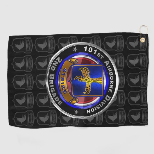 第101空挺師団第2旅団STRIKE ゴルフタオル (横)